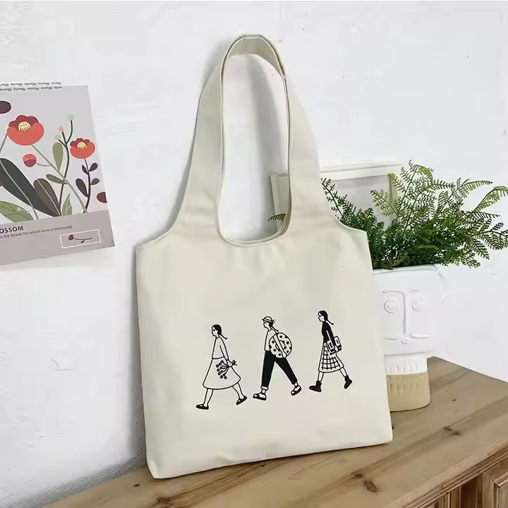 Reusable Women’s Canvas Tote – Eco-Friendly Oversized Shopping Bag