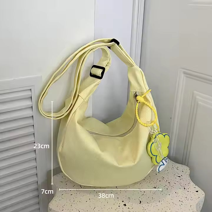 Everyday Chic Hobo Bag – Soft Fabric Shoulder Purse