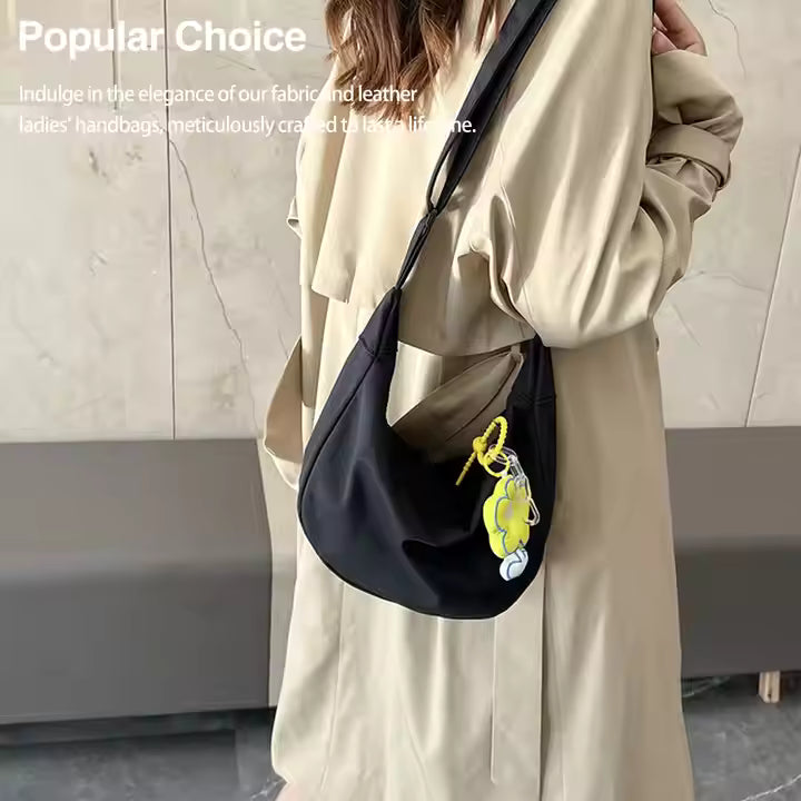 Everyday Chic Hobo Bag – Soft Fabric Shoulder Purse