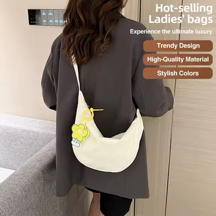 Everyday Chic Hobo Bag – Soft Fabric Shoulder Purse